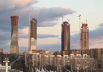 La construcción el 25 de febrero de 2007