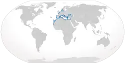 Distribución de la pastinaca[2]​