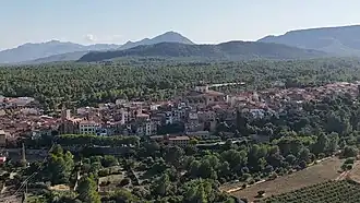 Vista aérea de Montroig del Camp