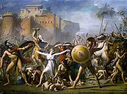 Intervención de las sabinas,[52]​ de David, 1799.