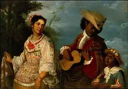 De mulato y mestiza, produce mulato, es torna atrás, ca. 1715, Colección Pérez Simón