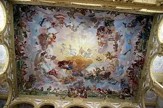 Los frescos de la escalera de honor de Jean-Rodolphe Byss (1717-1718).