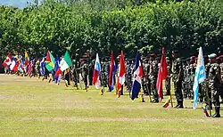 Ejércitos de distintos países de América en Tolemaida (2012).