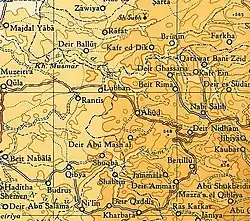 Deir Qaddis 1945 1:250,000
