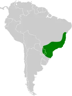 Distribución geográfica del trepatroncos turdino.
