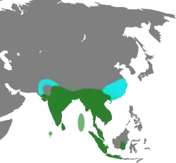 En verde residente, en azul zonas de veraneo