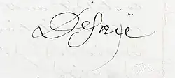 Firma de Désirée Clary