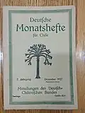 Edición de diciembre de 1927 del Boletín de la Liga Chileno-Alemana Deutsche Monatshefte für Chile