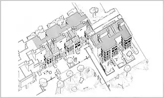 Viviendas Diagoon, participación dentro y fuera