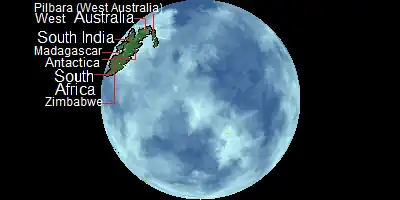 Una de las hipotéticas formas que pudo haber tenido Ur, planteado aquí como el primer continente.