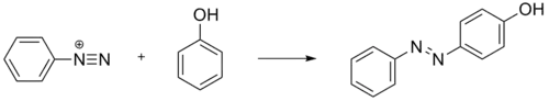 Ejemplo de acoplamiento diazoico