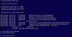 commands for administrator users to work with hidden or junction files or folders