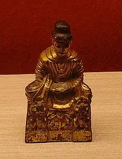 Prototipo chino del Buda Ttukseom en el Museo Nacional del Palacio en Taipéi, Taiwán.