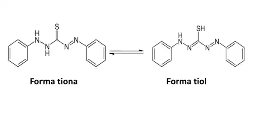Ditizona Tautómeros