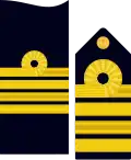 Divisa capitán navío Armada.