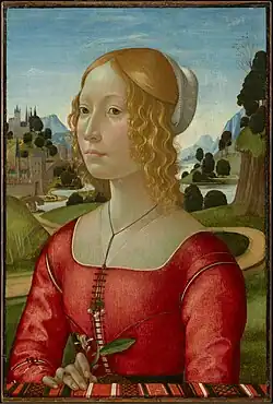 Domenico Ghirlandaio, Retrato de dama