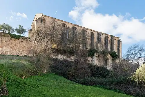Vista de la iglesia monacal