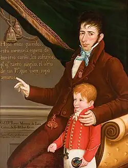Ramón Martínez de Luco y su hijo
