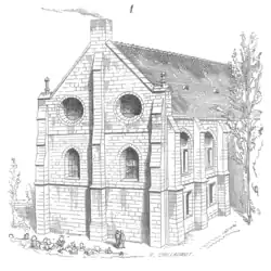 Reconstrucción de Eugène Viollet-le-Duc del aspecto en el siglo&nbsp;XIII