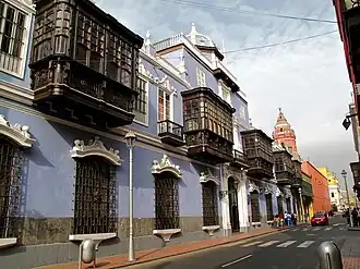 Balcones coloniales, en el Centro Histórico de Lima
