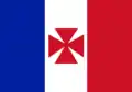 Bandera del Protectorado francés de Wallis y Futuna (Uvea) (1860-1886)