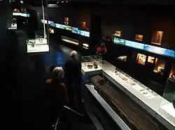 La canoa de Pesse, expuesta en 2019.