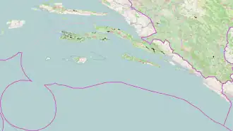 Korčula ubicada en Dubrovnik-Neretva