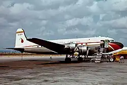 Douglas DC-4 de Trans Europa en el Aeropuerto de Palma de Mallorca (1967)