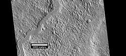 Canal en Acheron Fossae