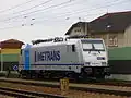 E 186 291-1 operado por METRANS Rail en Praga-Uhříněves.