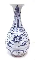 Temprana cerámica azul y blanca, primera mitad del siglo XIV, Jingdezhen.