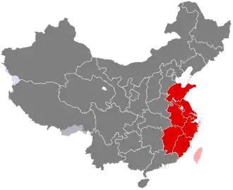 Región china oriental.