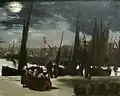 Clair de lune sur le port de Boulogne - Puerto de Bolonia a la luz de la luna, de Édouard Manet