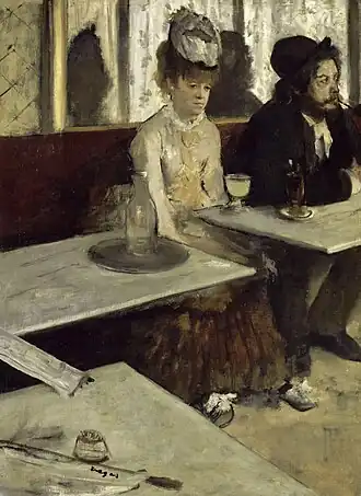 El ajenjo, de Edgar Degas, 1875-1876.
