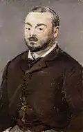 Édouard Manet, Retrato de Emmanuel Chabrier (1880)