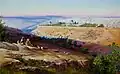 Edward Lear, Vista de Jerusalén desde el Monte de los Olivos, óleo, 1858-59