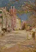 Escena de una calle en Boston (Boston Street Scene, Boston Common), (1898-99). The Walters Art Museum.