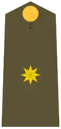 Divisa comandante Ejército de Tierra.