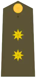 Divisa teniente coronel Ejército de Tierra.