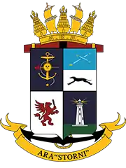 El escudo heráldico del Patrullero Oceánico A.R.A. “STORNI”