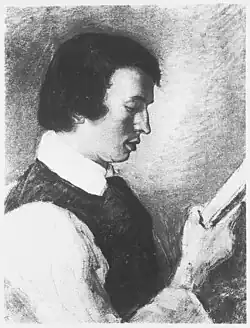 El pintor Victor Emil Janssen,[22]​ por Franz Heesche, 1830, Hamburger Kunsthalle (Hamburgo)