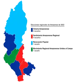 Elecciones regionales de Amazonas de 2022