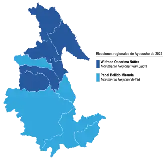 Elecciones regionales de Ayacucho de 2022