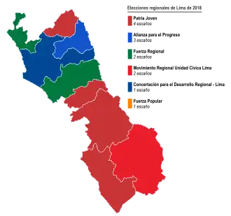 Elecciones regionales de Lima de 2018