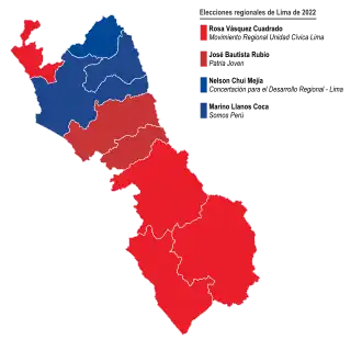 Elecciones regionales de Lima de 2022