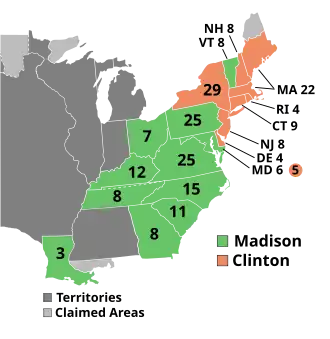 Elecciones presidenciales de Estados Unidos de 1812