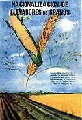Propaganda de la Nacionalización de los elevadores de granos