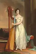 Lady with a Harp (1818), retrato de Eliza Ridgely.