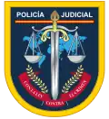 Distintivo de función del área de Policía Judicial