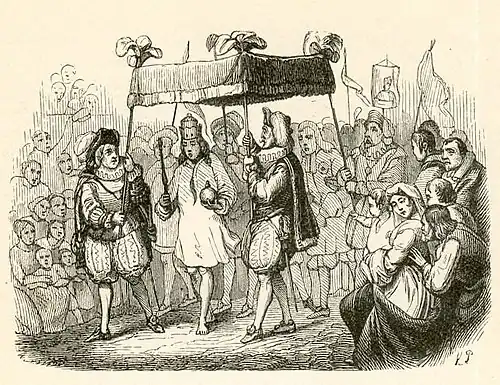 Ilustración para El traje nuevo del emperador.